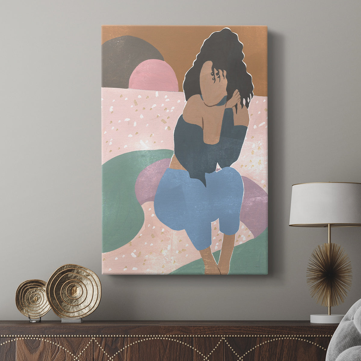 Curly Lady II - Canvas Art Print