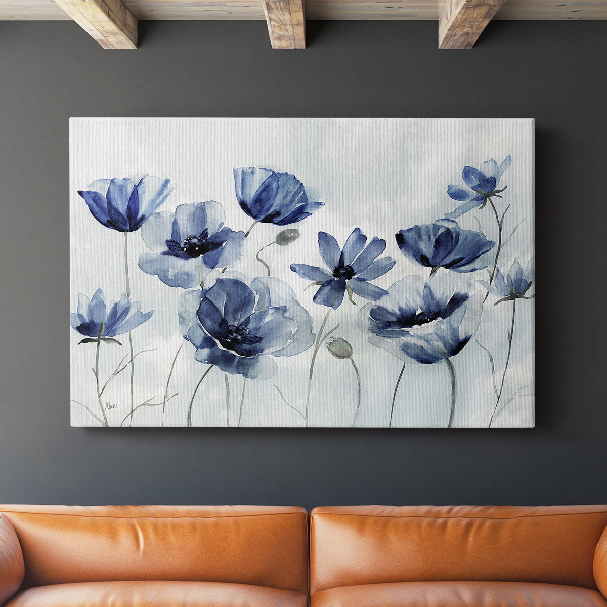 Indigo Spring Awakening - Canvas Art Print