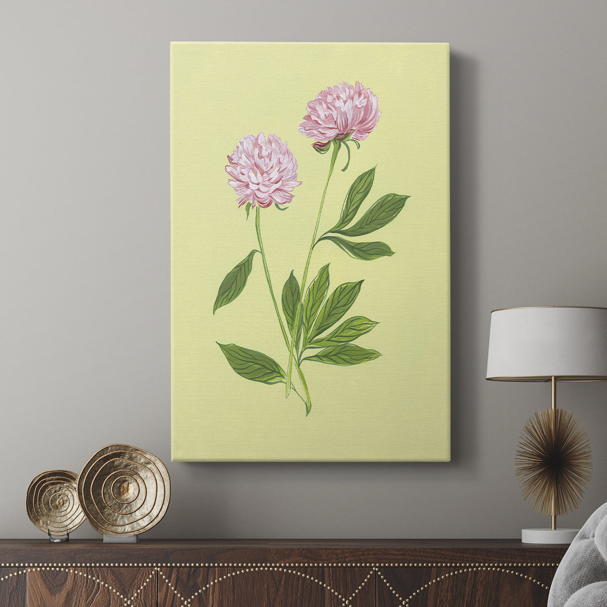 Peonies in Yellow II - Canvas Art Print