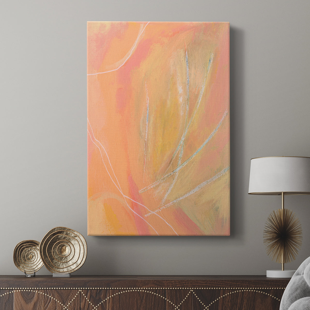 Peach Bliss II - Canvas Art Print
