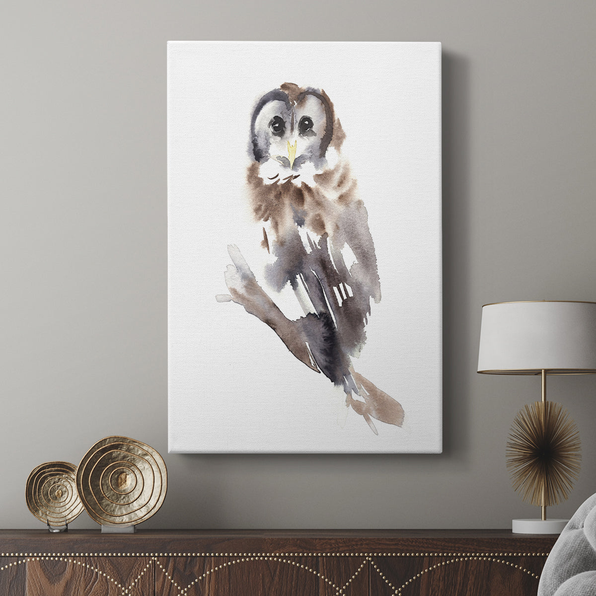 Barred Owl Impressions II - Canvas Art Print