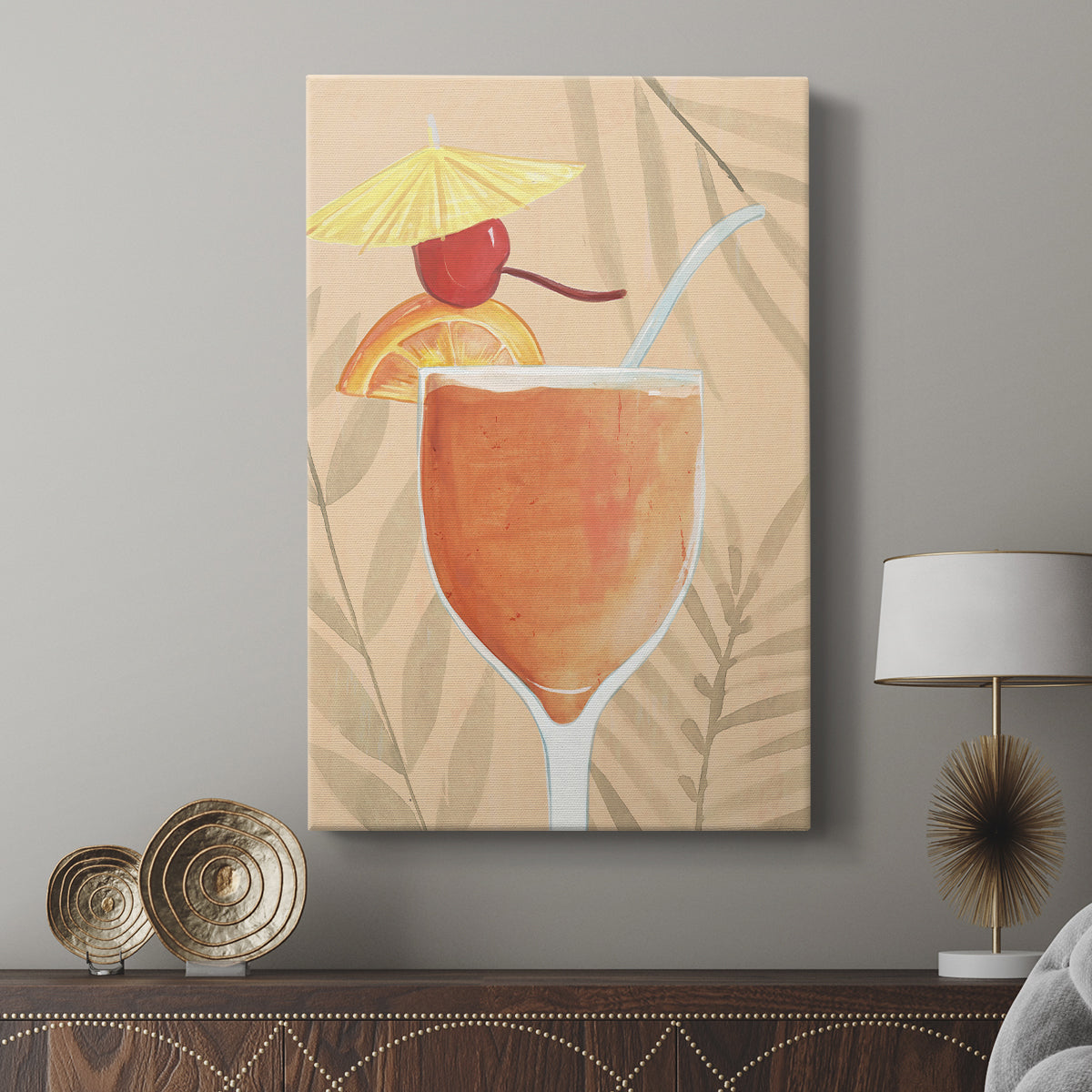 Tropical Cocktail I - Canvas Art Print