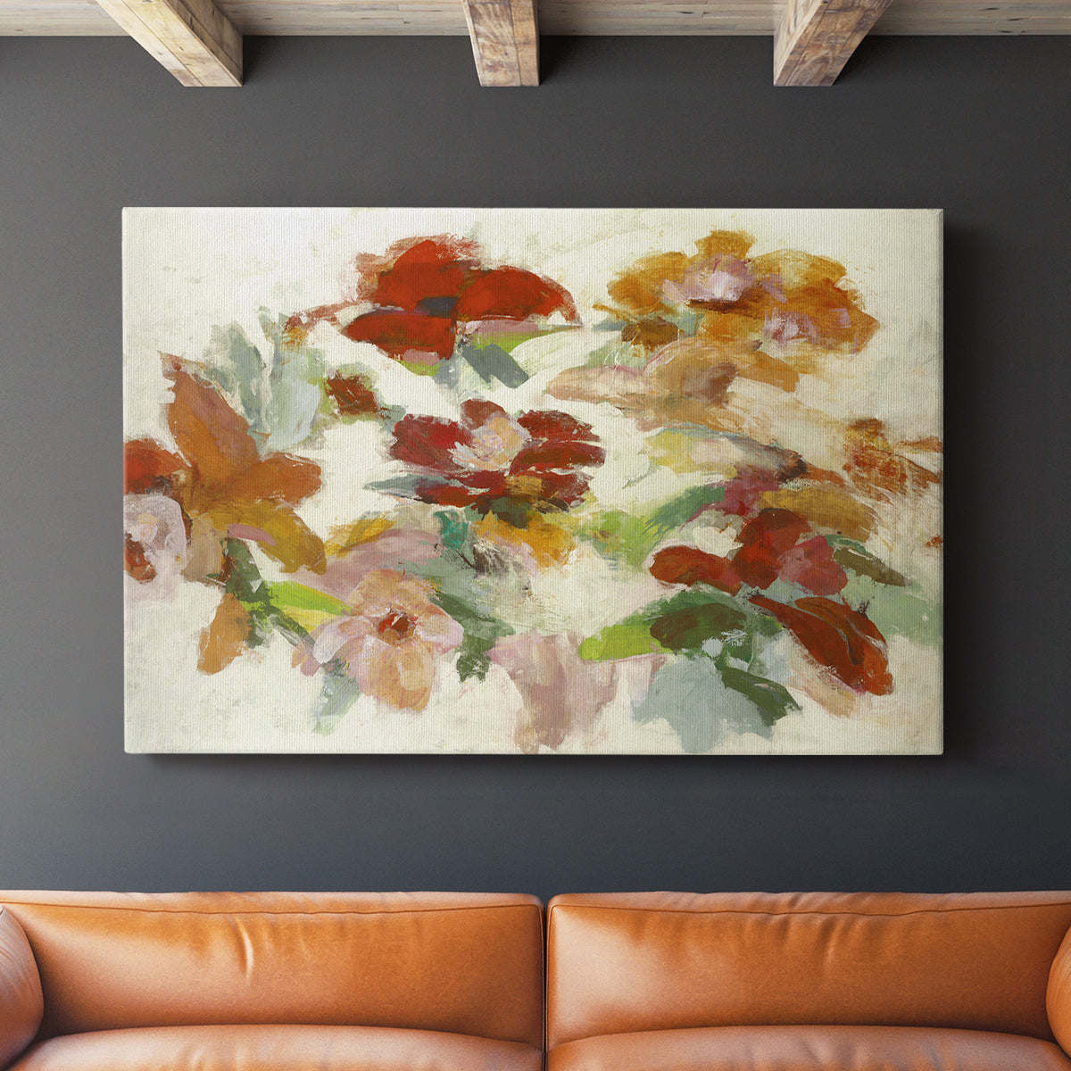 Floral Impressions V1 - Canvas Art Print