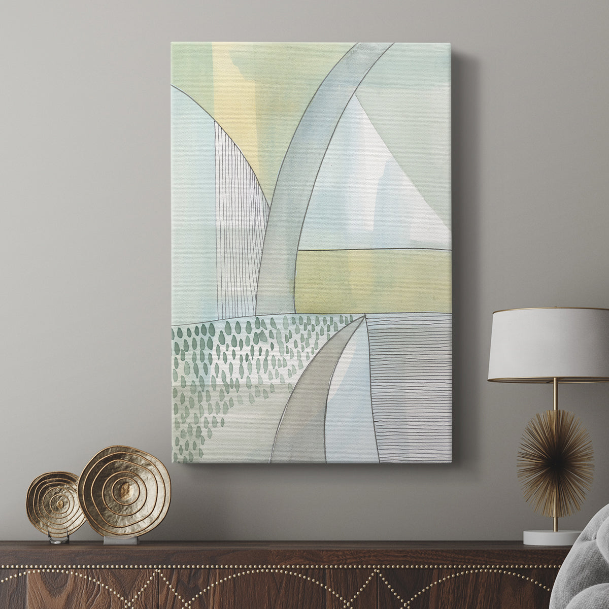 Mint Reflection II - Canvas Art Print