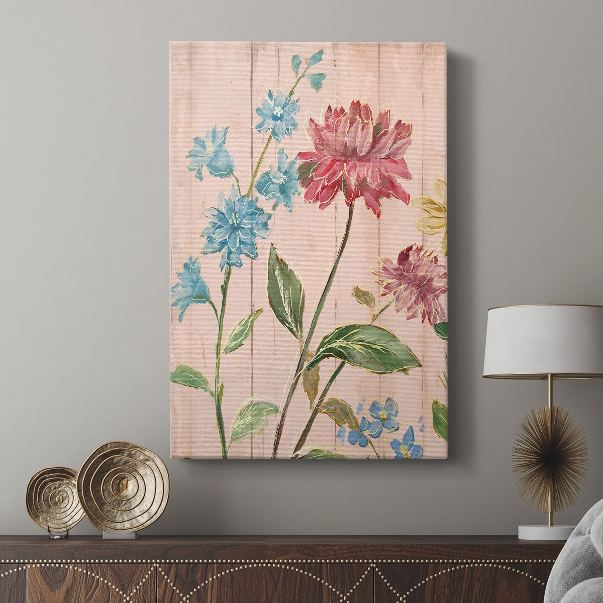 Wildflower Flutter I - Canvas Art Print