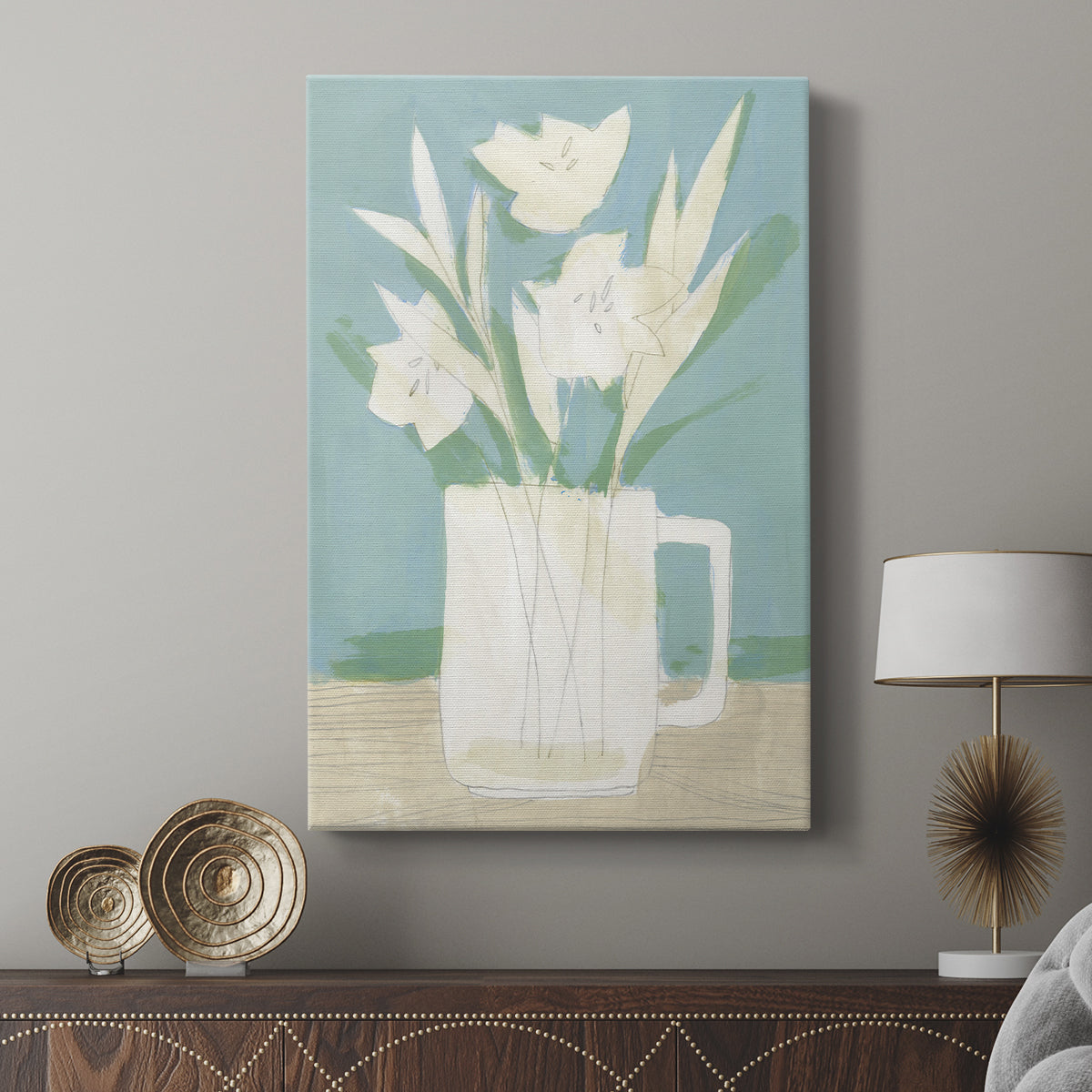 Muted Spring Arrangement III - Canvas Art Print