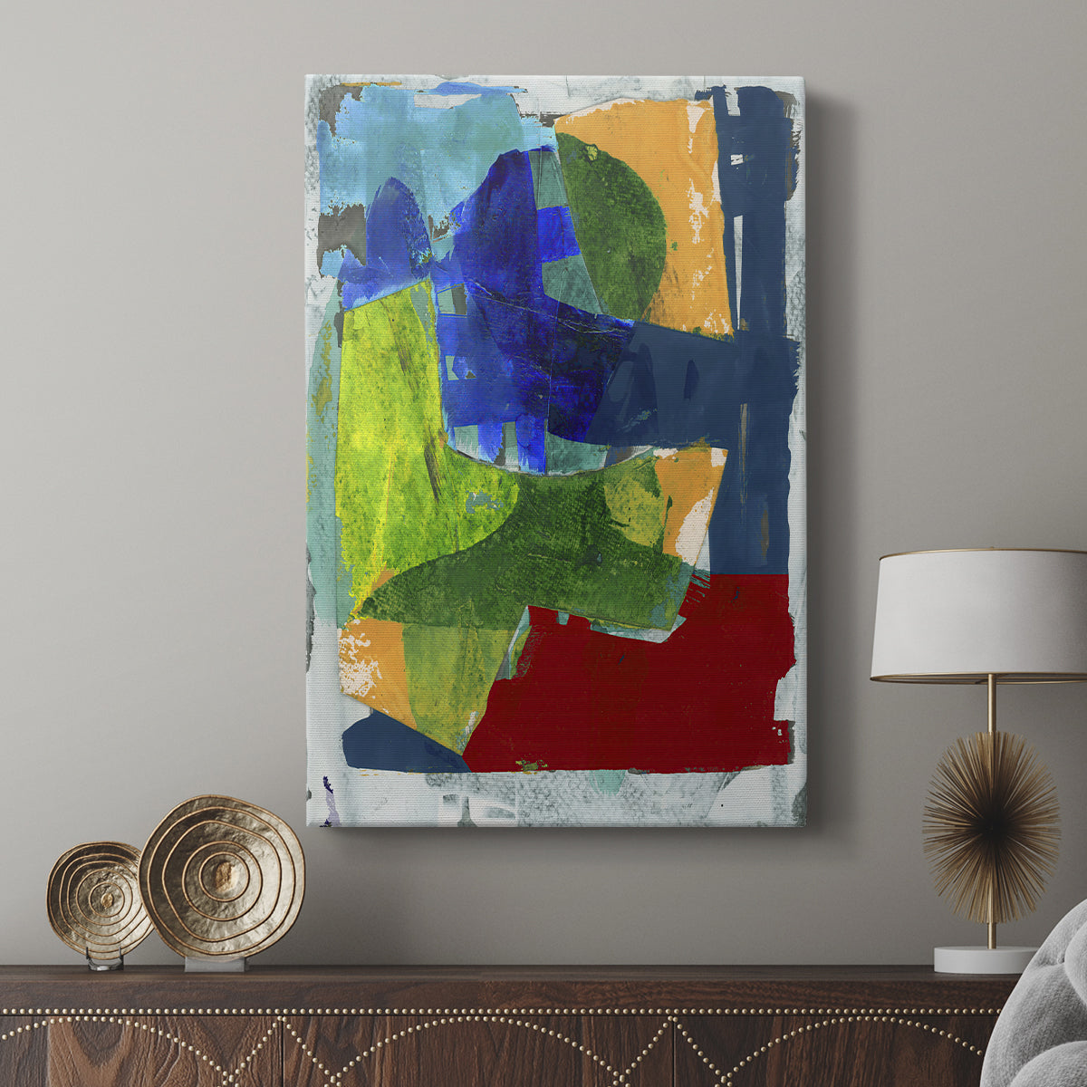 Brights Strokes II - Canvas Art Print