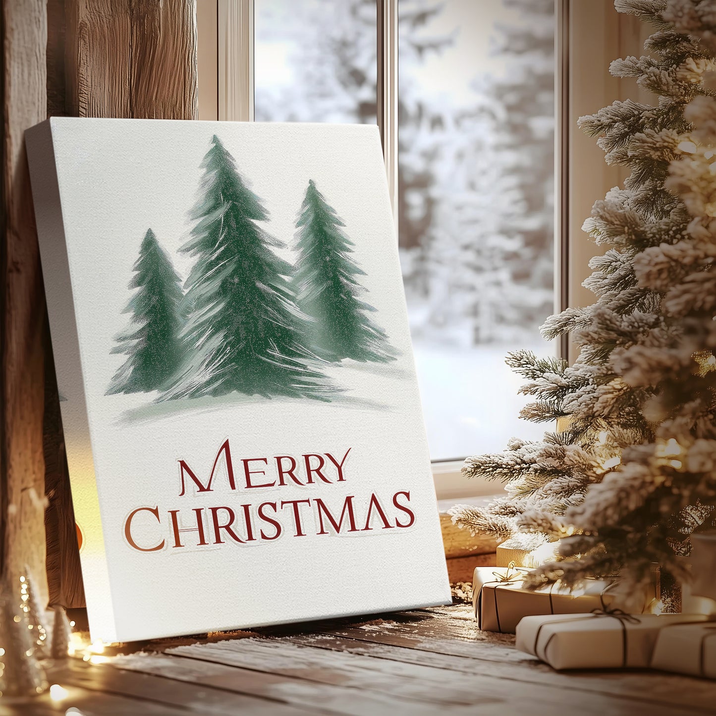 Frostlit Snow Blessing - Canvas Art Print