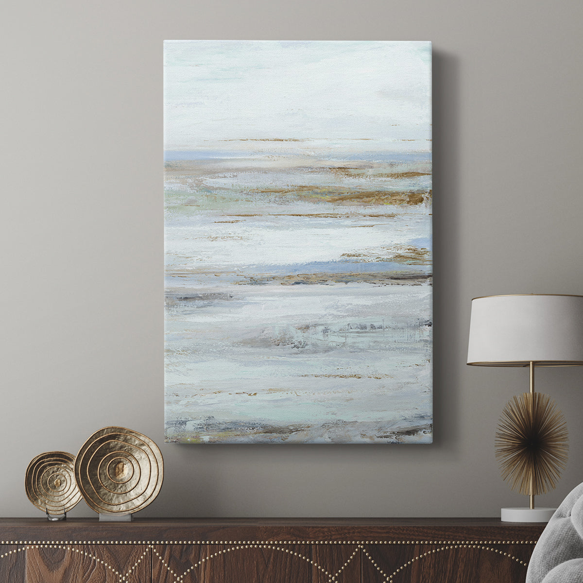 Muted Misty Marsh II - Canvas Art Print