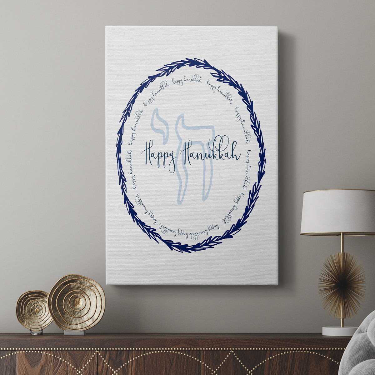 Hanukkah Go Round - Canvas Art Print
