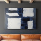 Blue and White Abstract XCIV - Canvas Art Print