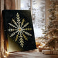 Soft Linen Midwinter Village - Canvas Art Print