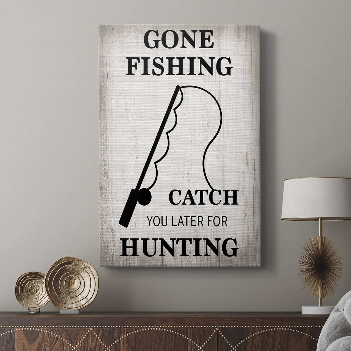Gone Fishing - Canvas Art Print