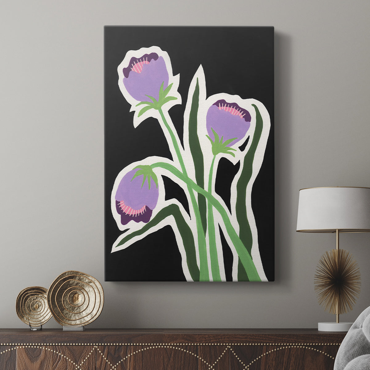 Pop Flowers II - Canvas Art Print