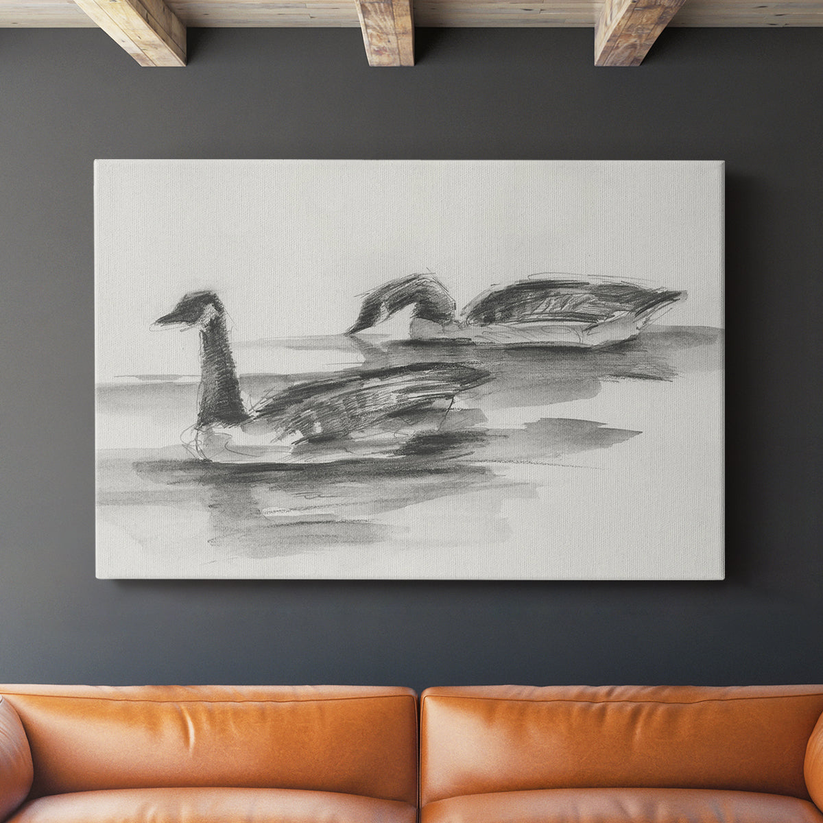 Geese Study II - Canvas Art Print