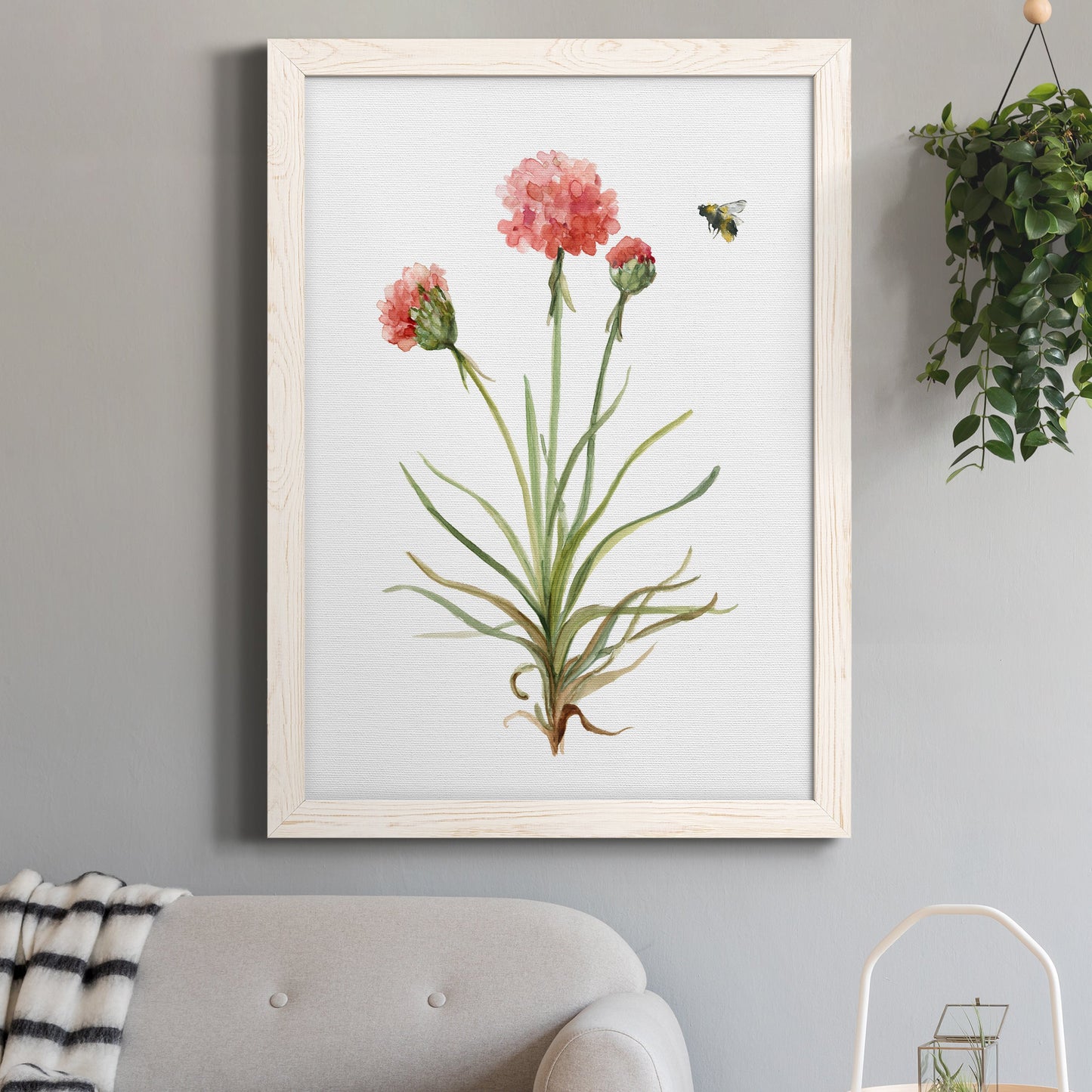 Wildflower Botanical III - Barnwood Framed Canvas Print