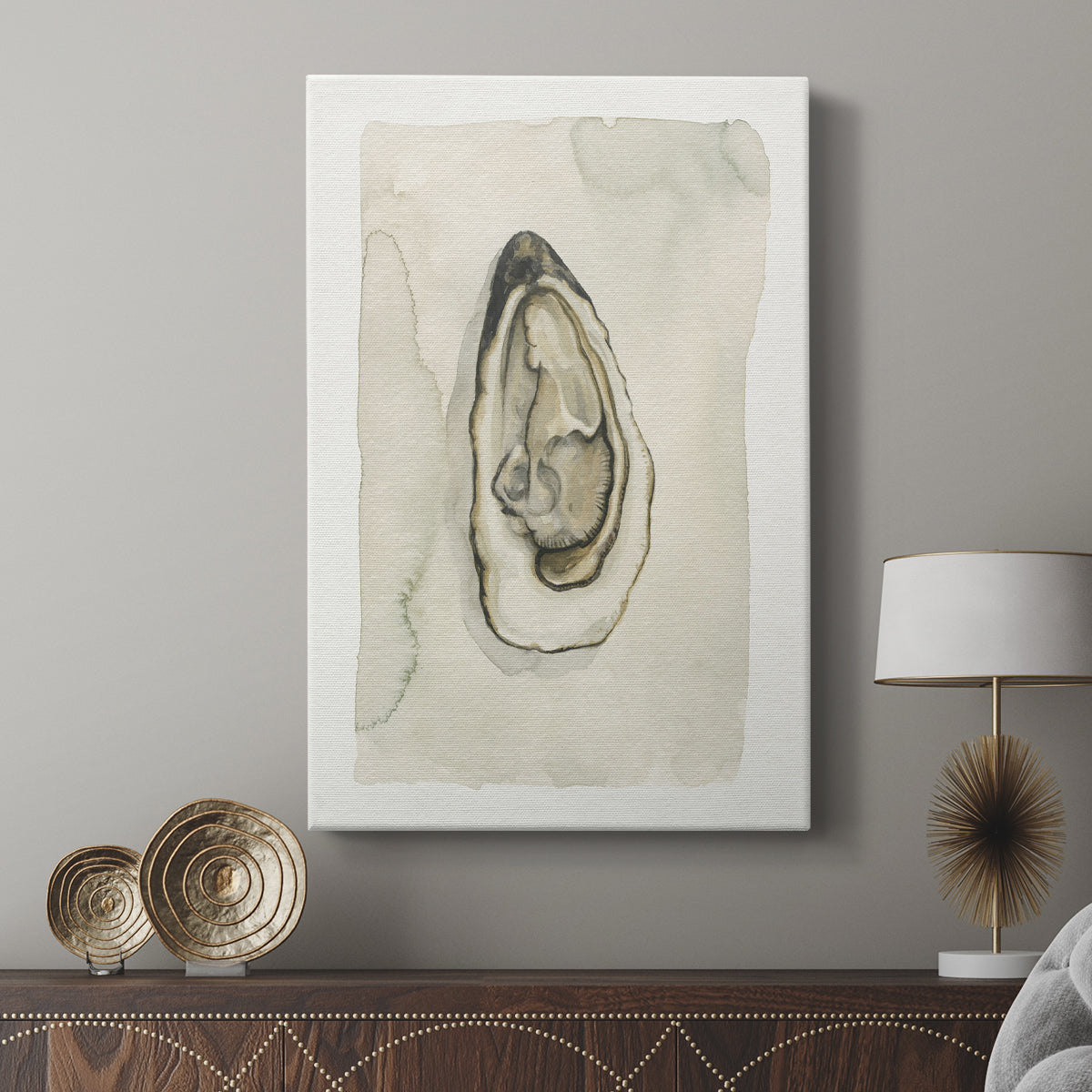 Soft Half Shell I - Canvas Art Print