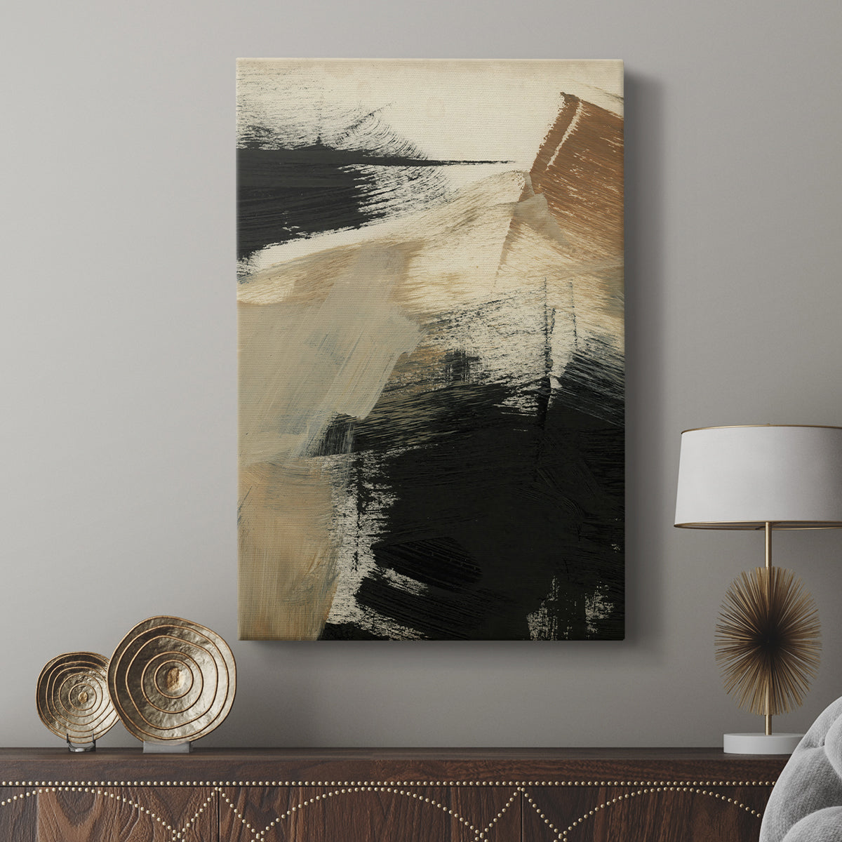 Baked Paintstrokes III - Canvas Art Print