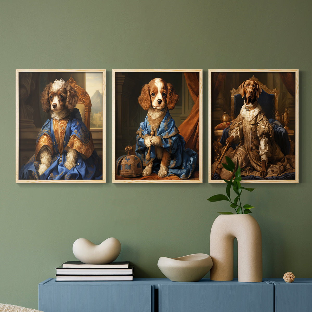 Royal Animals Series LIX - Restickable Framed Art Set