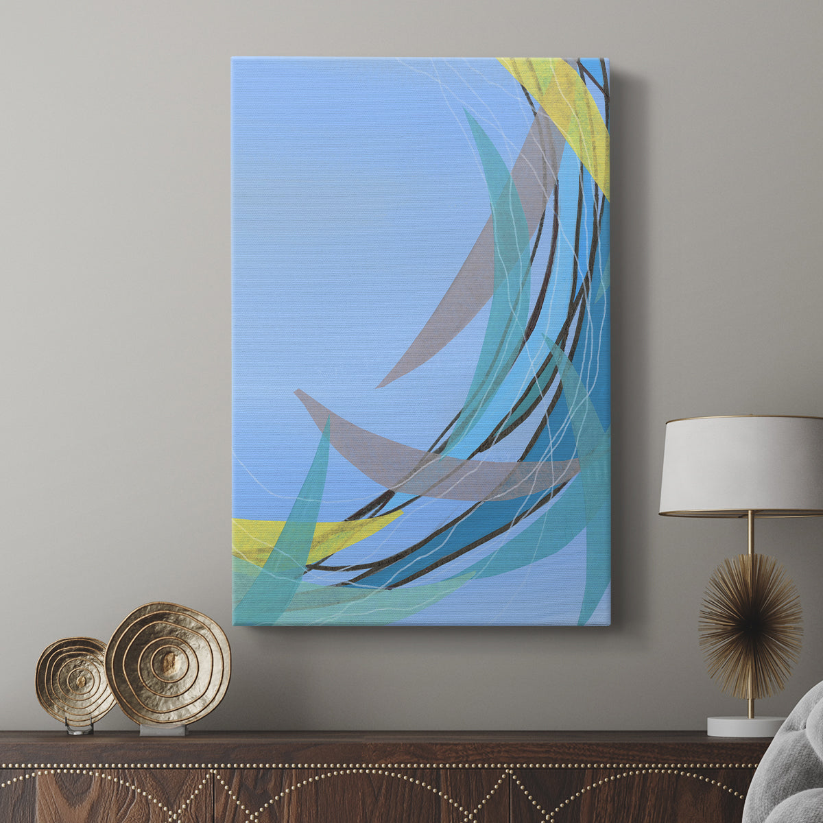 Circulating Flow II - Canvas Art Print