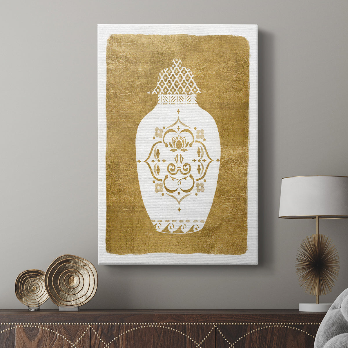 Golden Urn I - Canvas Art Print