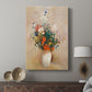 Canvas art print featuring a calm composition with blooms and gentle shading displayed in a modern interior space.