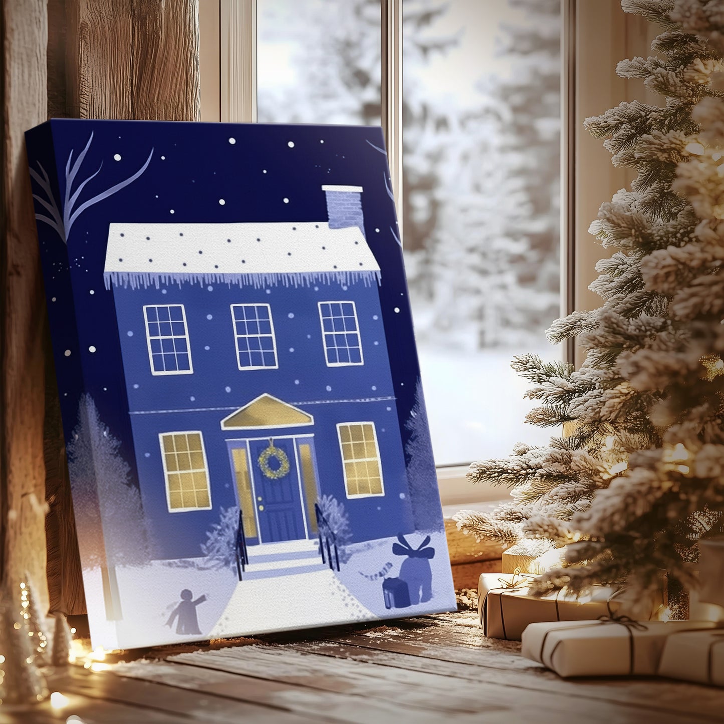 Powder Blue Serenade of Bells - Canvas Art Print