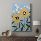 Woodblock Floral II - Canvas Art Print