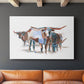 Modern Longhorns II - Canvas Art Print
