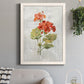 Linen Geranium - Premium Canvas Framed in Barnwood - Ready to Hang