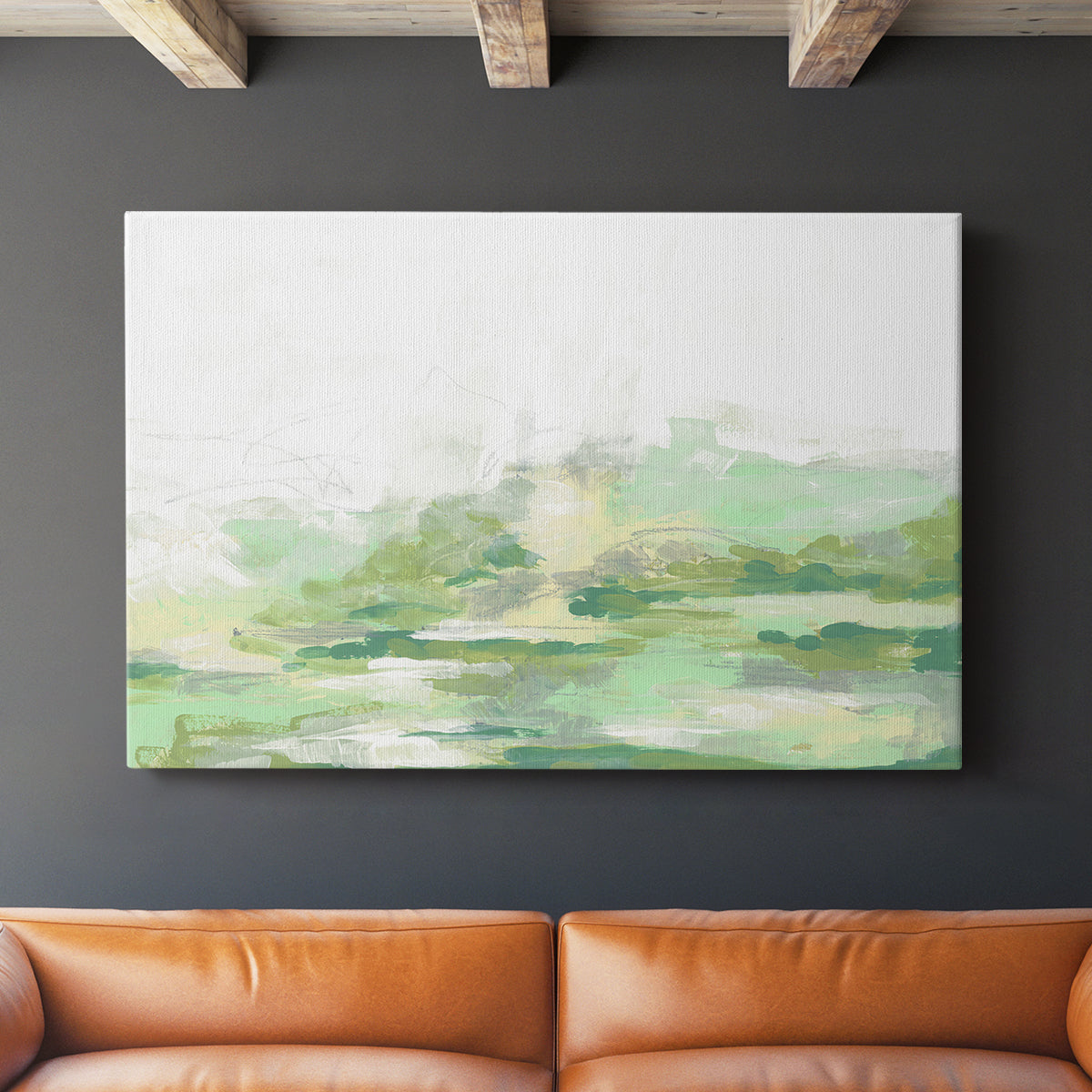 Green Mist Vista II - Canvas Art Print