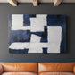 Blue and White Abstract XCV - Canvas Art Print