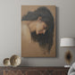 Canvas art print featuring a refined head study with gentle color transitions displayed in a modern interior space.
