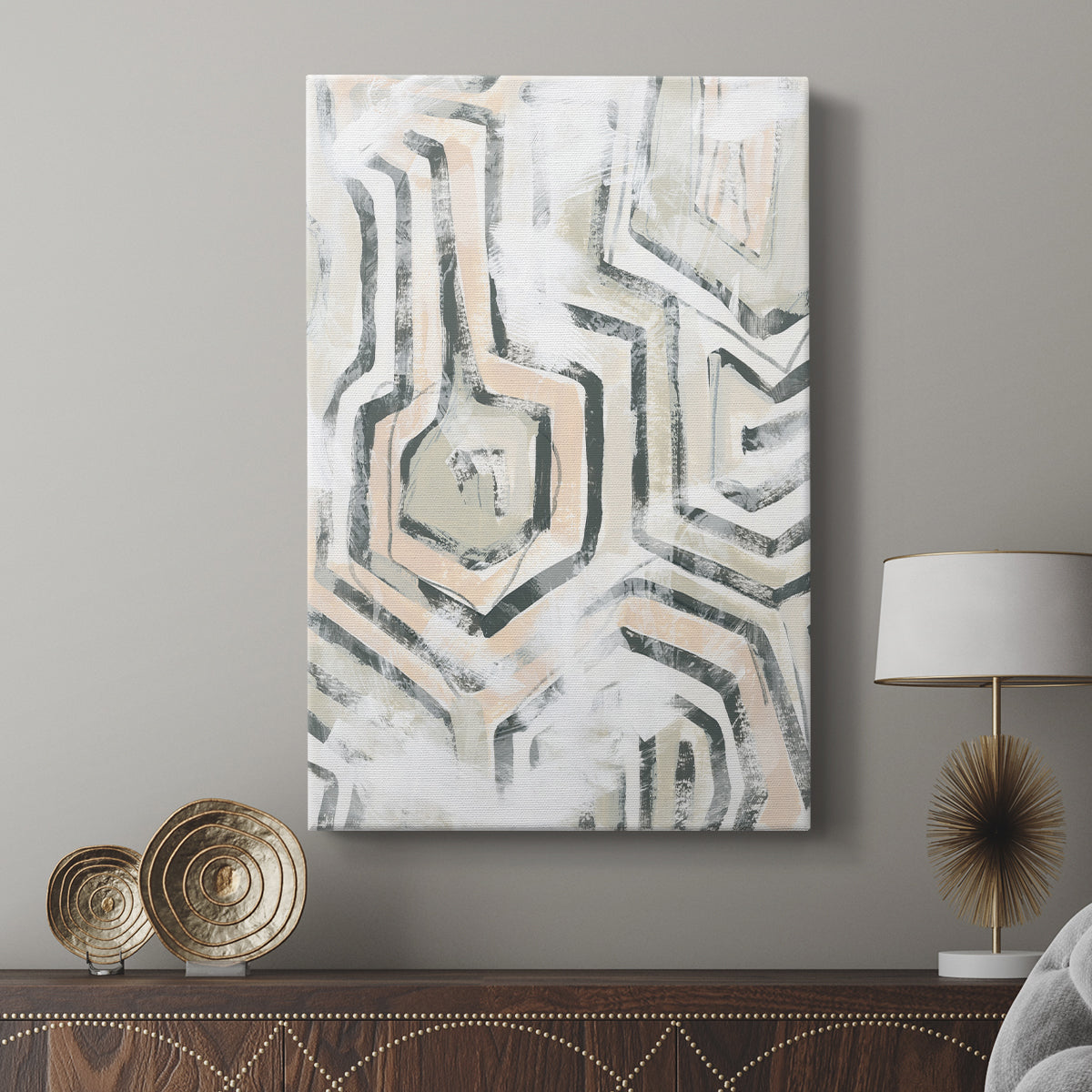 Sand Glyphs I - Canvas Art Print