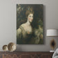 Canvas art print featuring a classical portrait with minimal background and smooth detail displayed in a modern interior space.