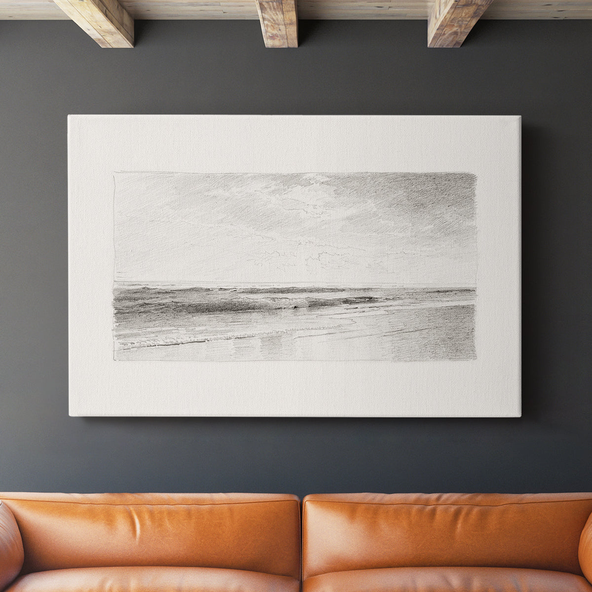 Vintage Sketch LXXXIII - Canvas Art Print