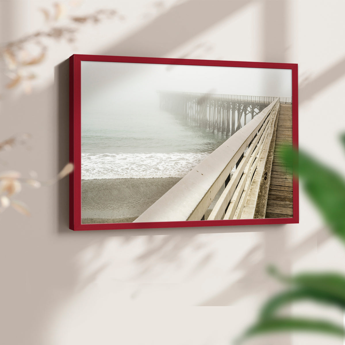 45784,pier,fog,ocean,beach,waves,tranquility,coastal,morning,scenery,serenity,wood,sand,nature,water,foggy,shoreline,horizon,mist,seaside,dock,peaceful,landscape,sunlight,reflection,summer,vacation,distance,exploration,outdoor,vacation spot,gentle,calm,ambiance,pathway,travel,coastline,leisure,escape,wandering,retreat,quiet place,scenic view,environment,Re-stickable,Nautical & Beach