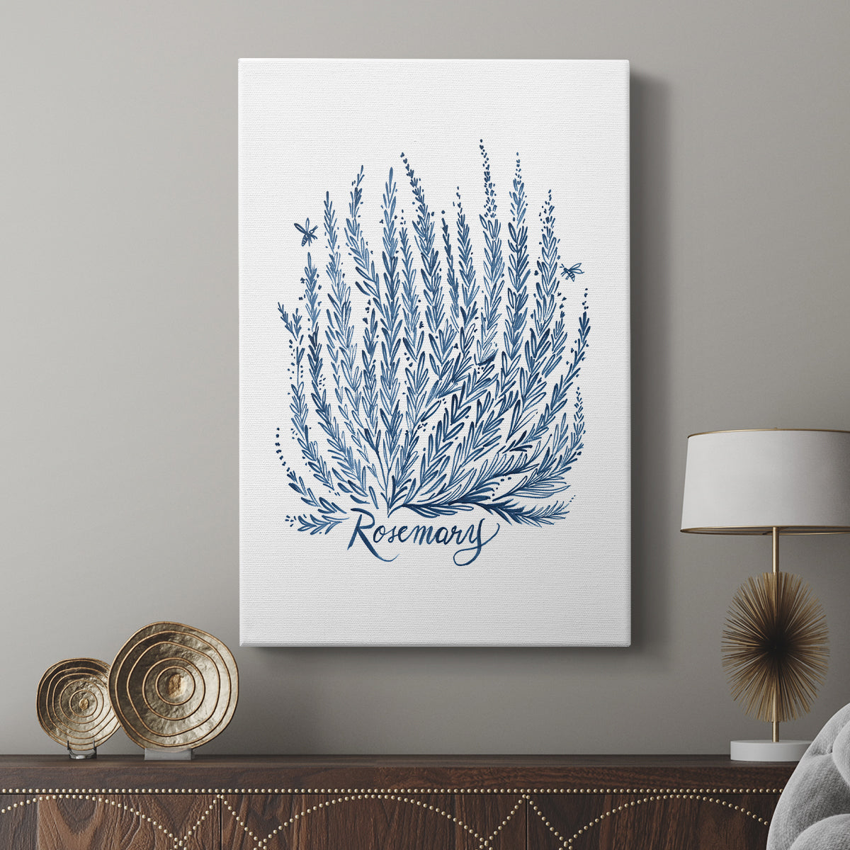 Summer Herb Garden Sketches III - Canvas Art Print