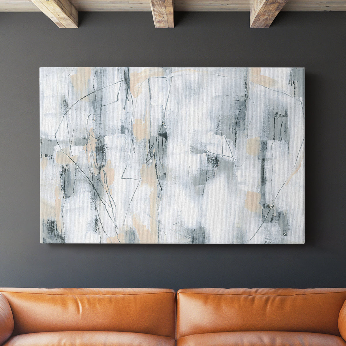 Stone Hatchmarks I - Canvas Art Print