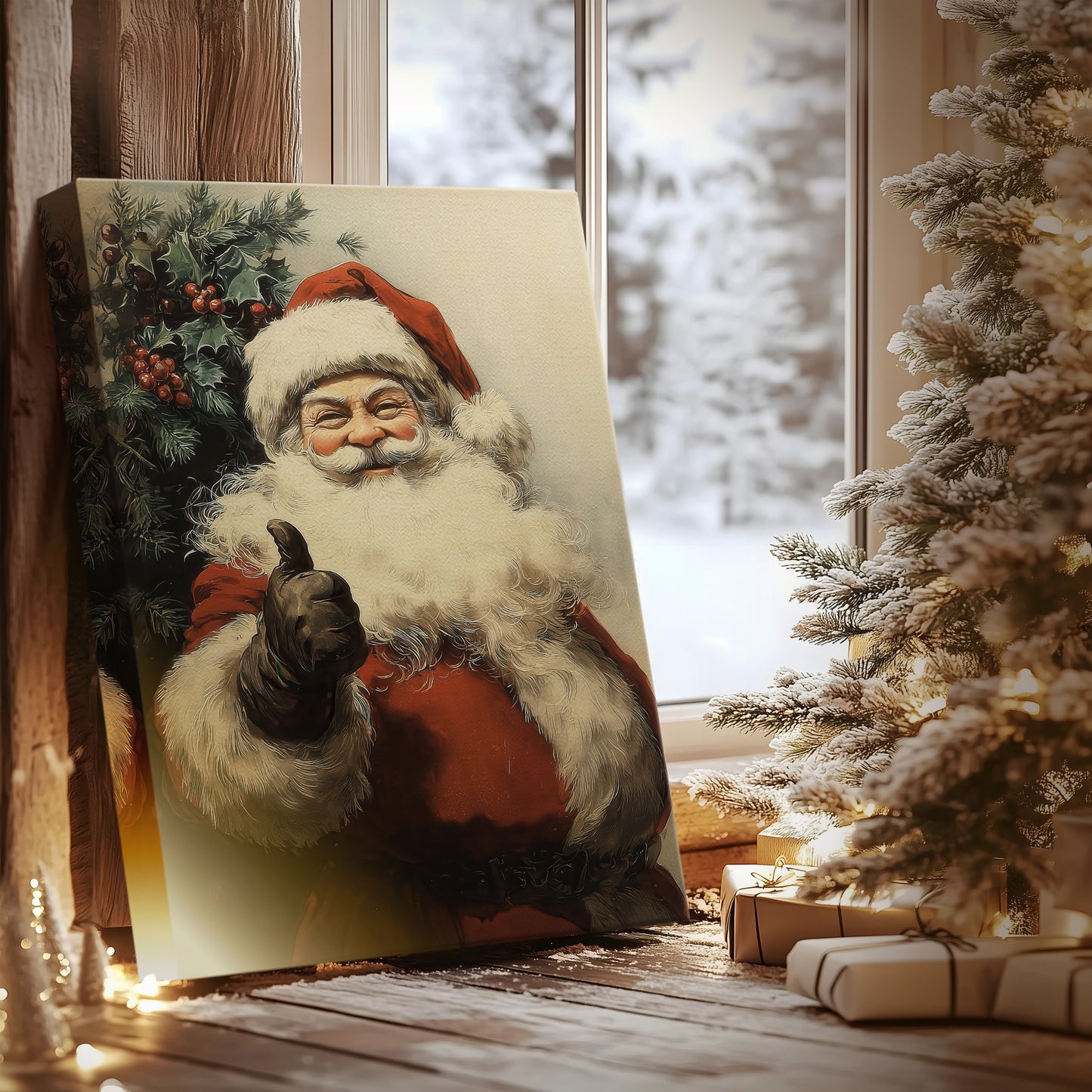 Candlelit Carol - Canvas Art Print