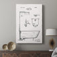 Vintage Bath I - Canvas Art Print