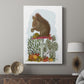Red Squirrel On Mushroom - Canvas Art Print