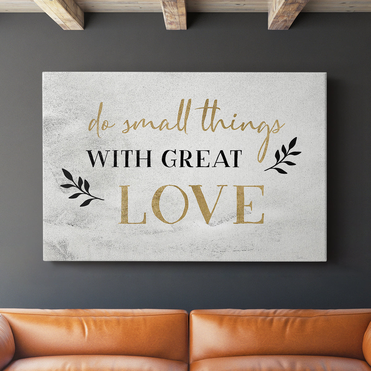Small Things Gold - Canvas Art Print