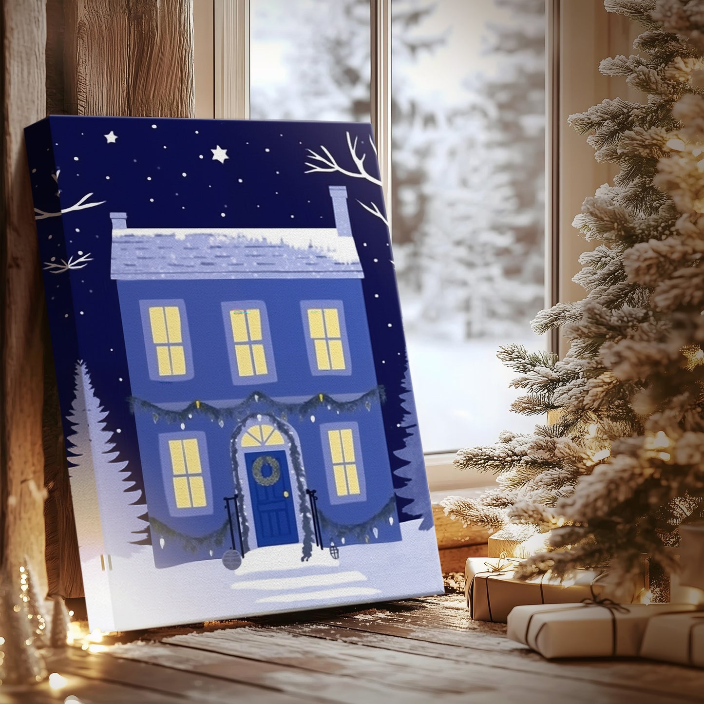 Stillwater Hearth at Dawn - Canvas Art Print