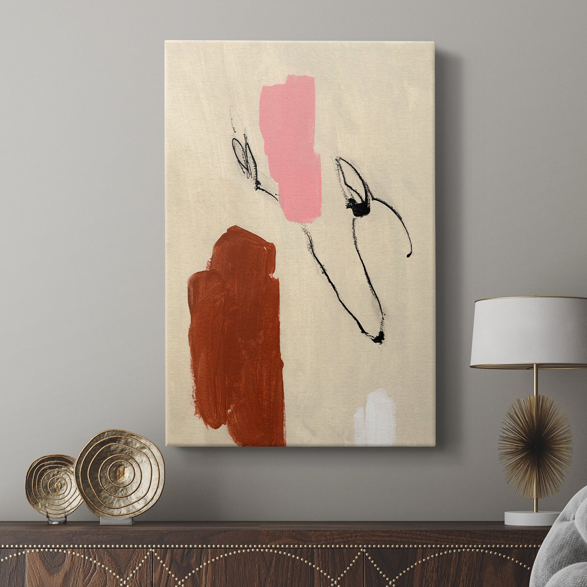 Terra Rosa Abstract I - Canvas Art Print