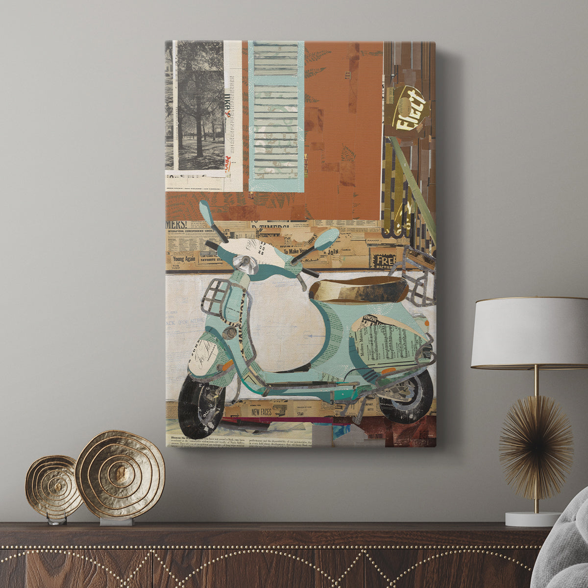 That Vespa - Canvas Art Print