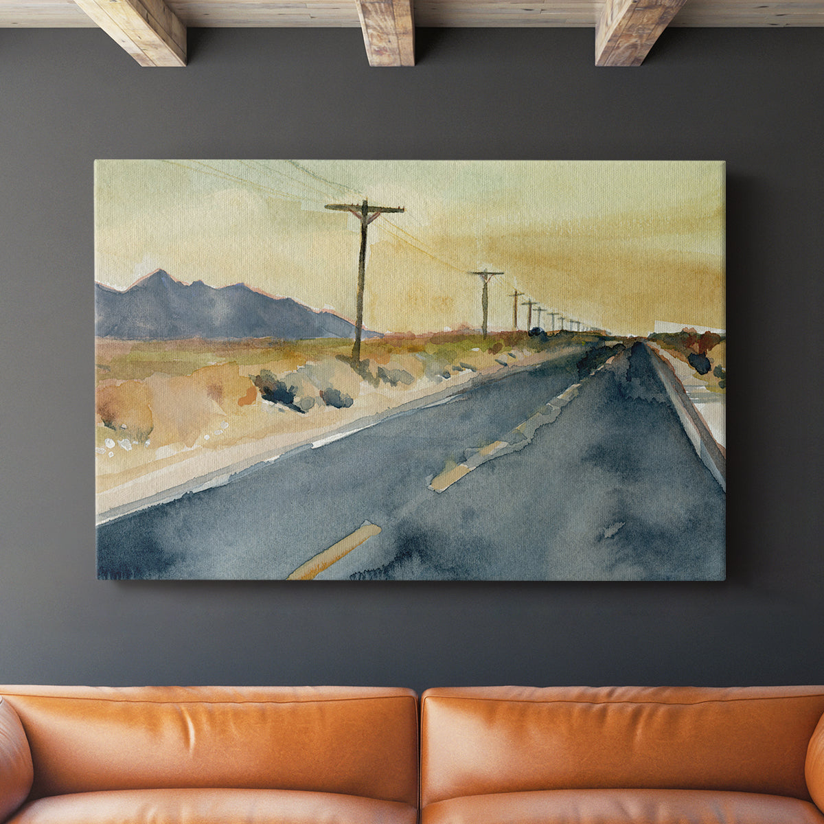 Deserted Highway II - Canvas Art Print