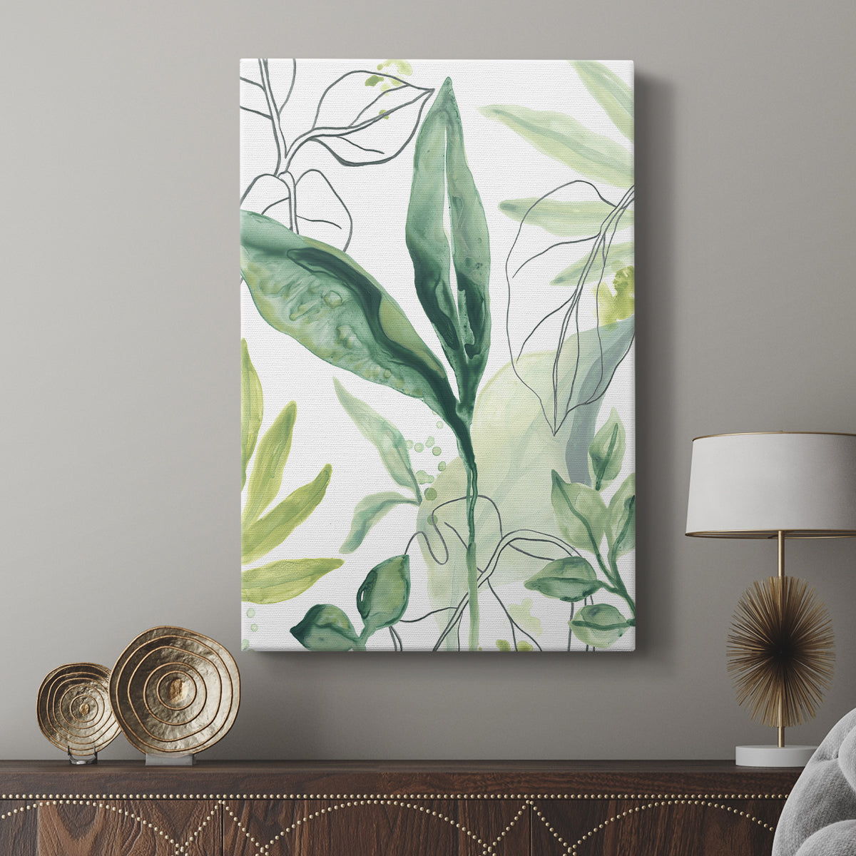 Tropical Palm Chorus IV - Canvas Art Print