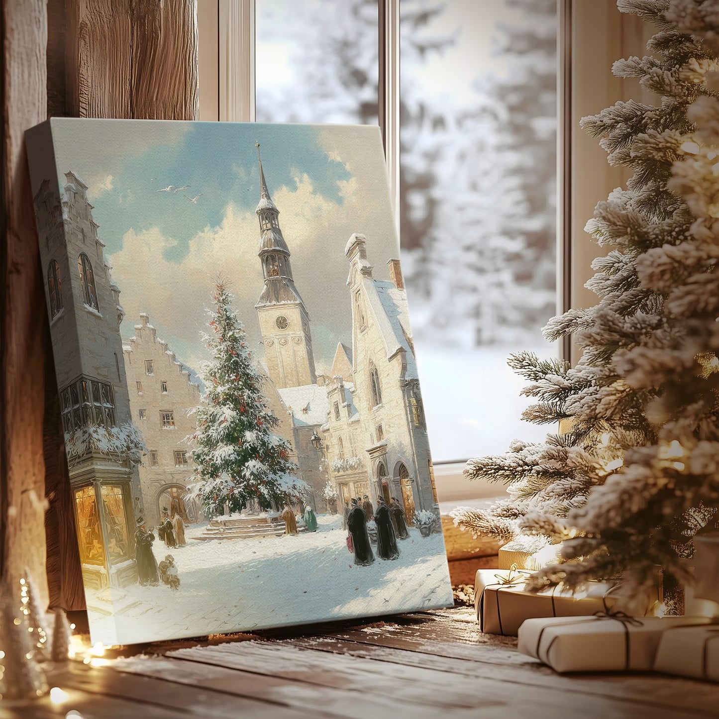 Chapel of Silver Serenade - Canvas Art Print