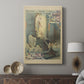 Canvas art print featuring a stylized poster with elegant lines and subtle color displayed in a modern interior space.